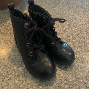 Old Navy Toddler Black Combat Boots